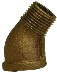 BRASS FITTINGS 44206 1-1/4 BRONZE 45 DEG STREET ELL